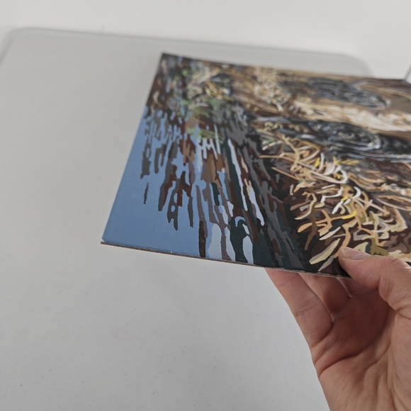 Turtle Hunters Finished Paint By Number Acrylic Painting Nature Pond Dogs‎ 20x16 - Picture 14 of 17